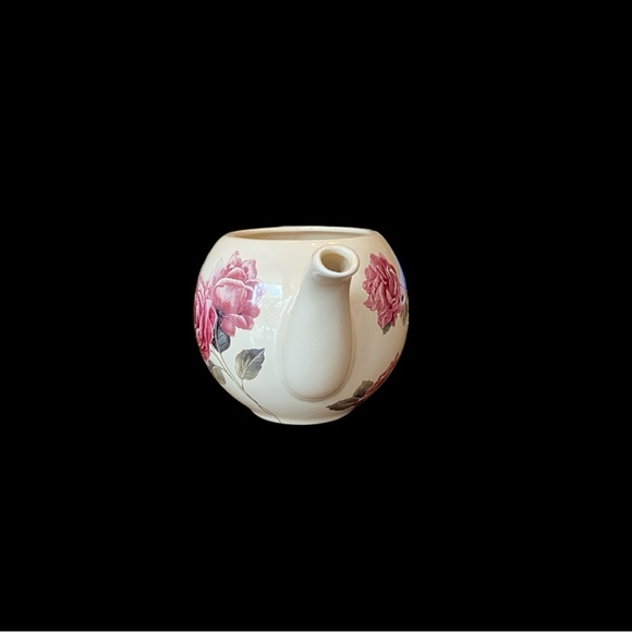 Teleflora Teapot 100th Anniversary Mothers Day Gift 2008 Pink Rose 7” H x 10” W - Picture 8 of 10